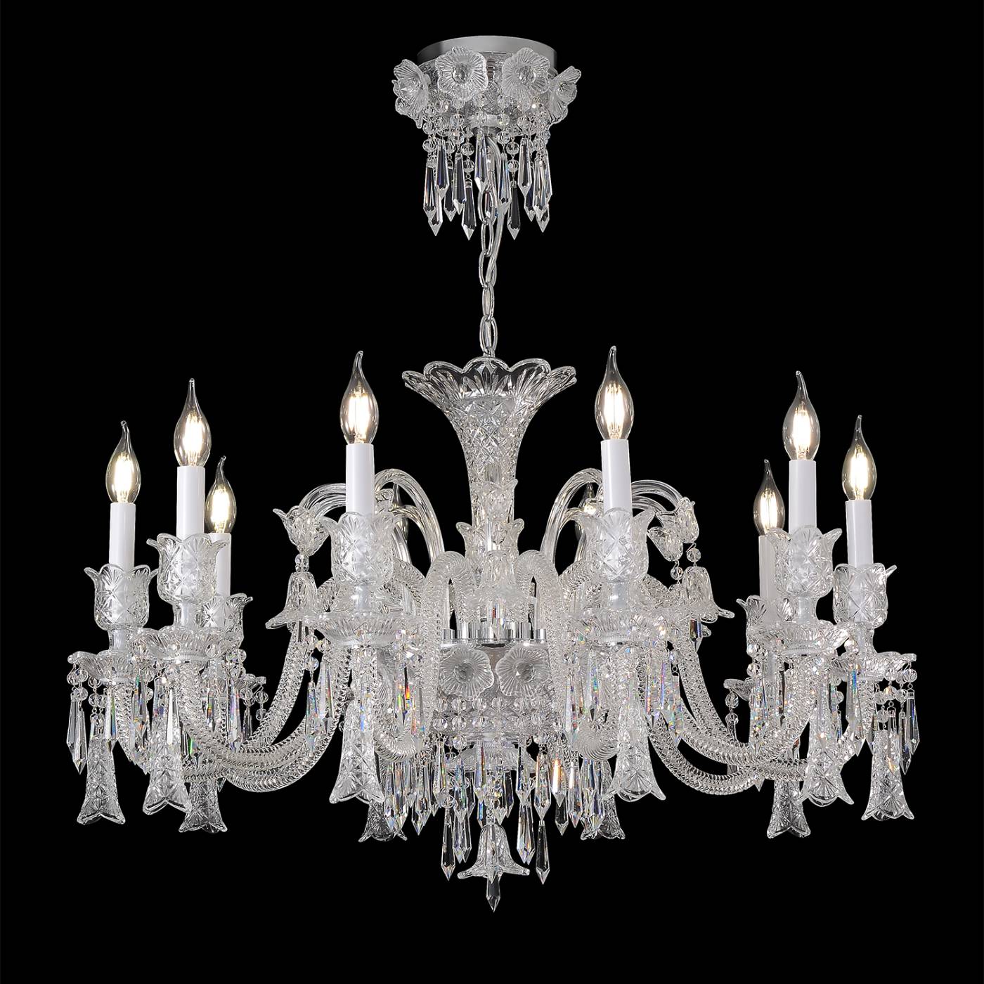 VERSAILLES SP10 CHROME Подвесная люстра VERSAILLES Crystal Lux VERSAILLES SP10 CHROME