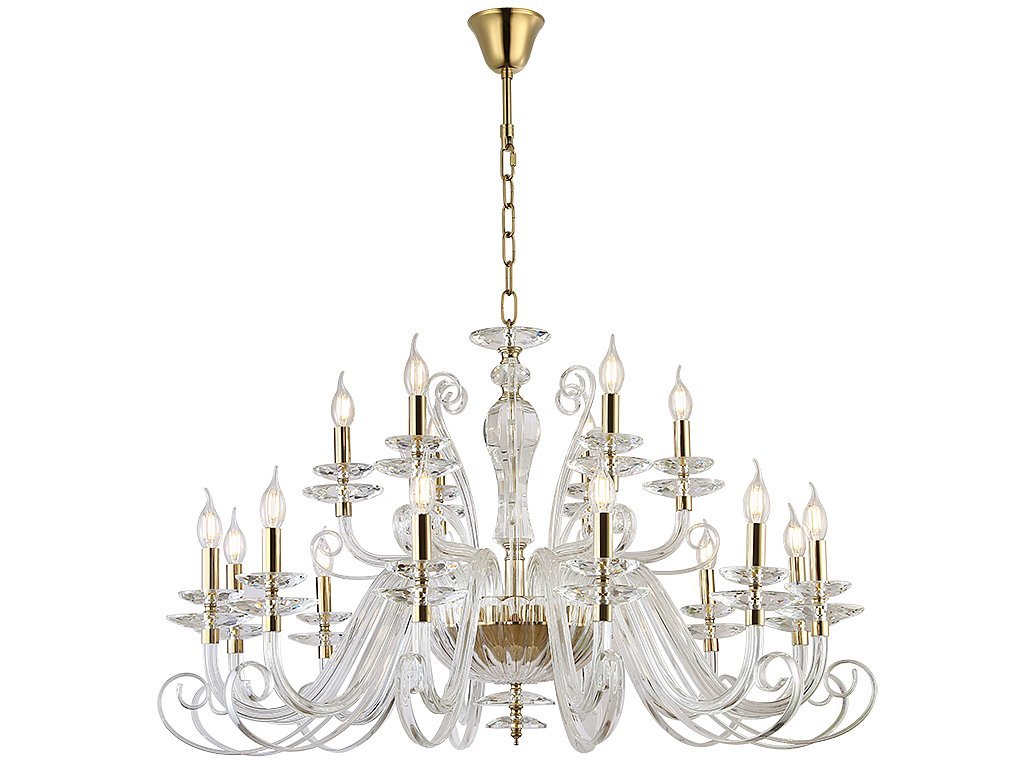 8576+12/C gold polished Подвесная люстра Newport Annabelle 8576+12/C gold polished