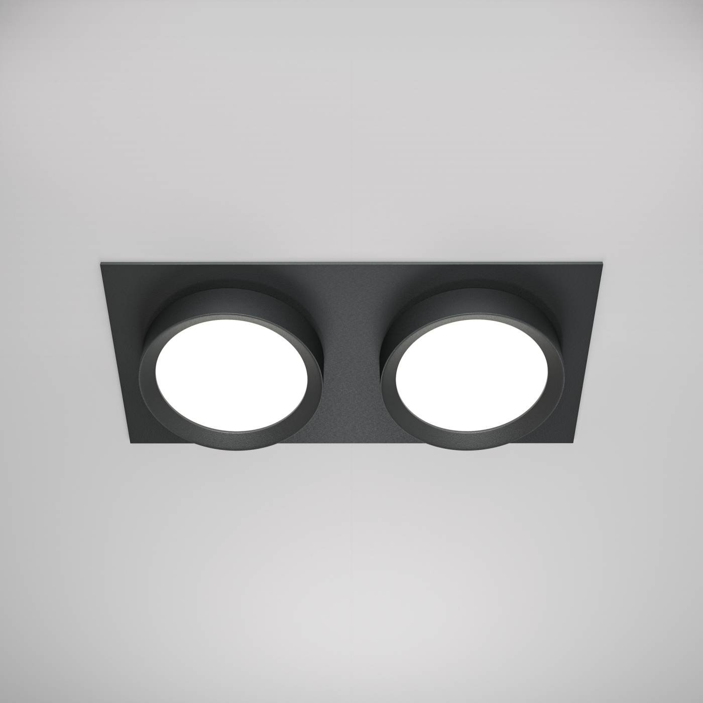 Встраиваемый светильник Maytoni Downlight DL086-02-GX53-SQ-B