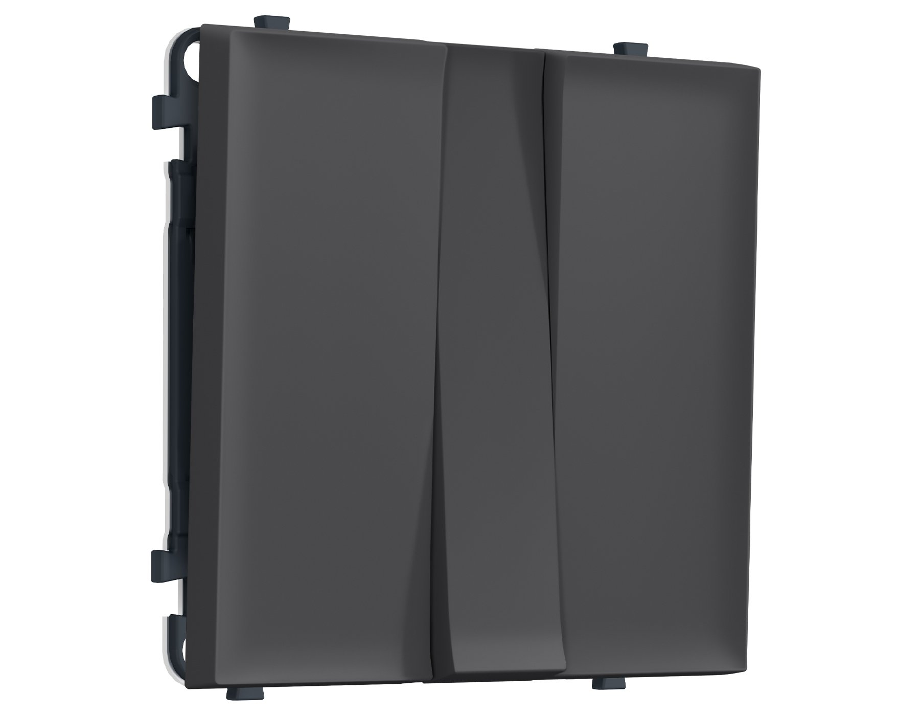 MS905010 MS905010 Комплект механизма 3-кл выключателя SIGMA Графит Мягкое касание 10A-250V QUANT PRO (SP9050, PR133)