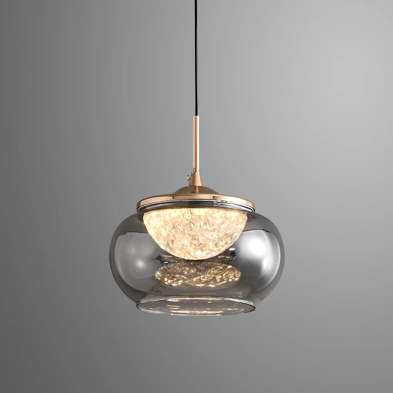 MT9128-1H gold/smoke Светильник подвесной Delight Collection MT9128 MT9128-1H gold/smoke
