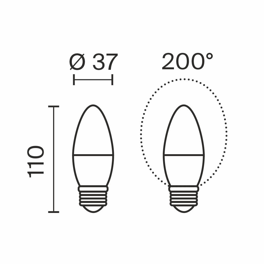 3001 Светодиодная лампочка SIMPLE Voltega 3001