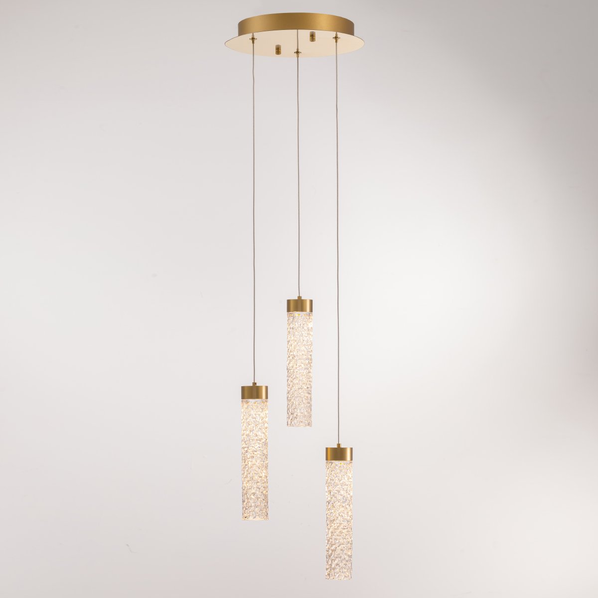 Светильник подвесной Delight Collection MD24030028 MD24030028-3A brass/clear