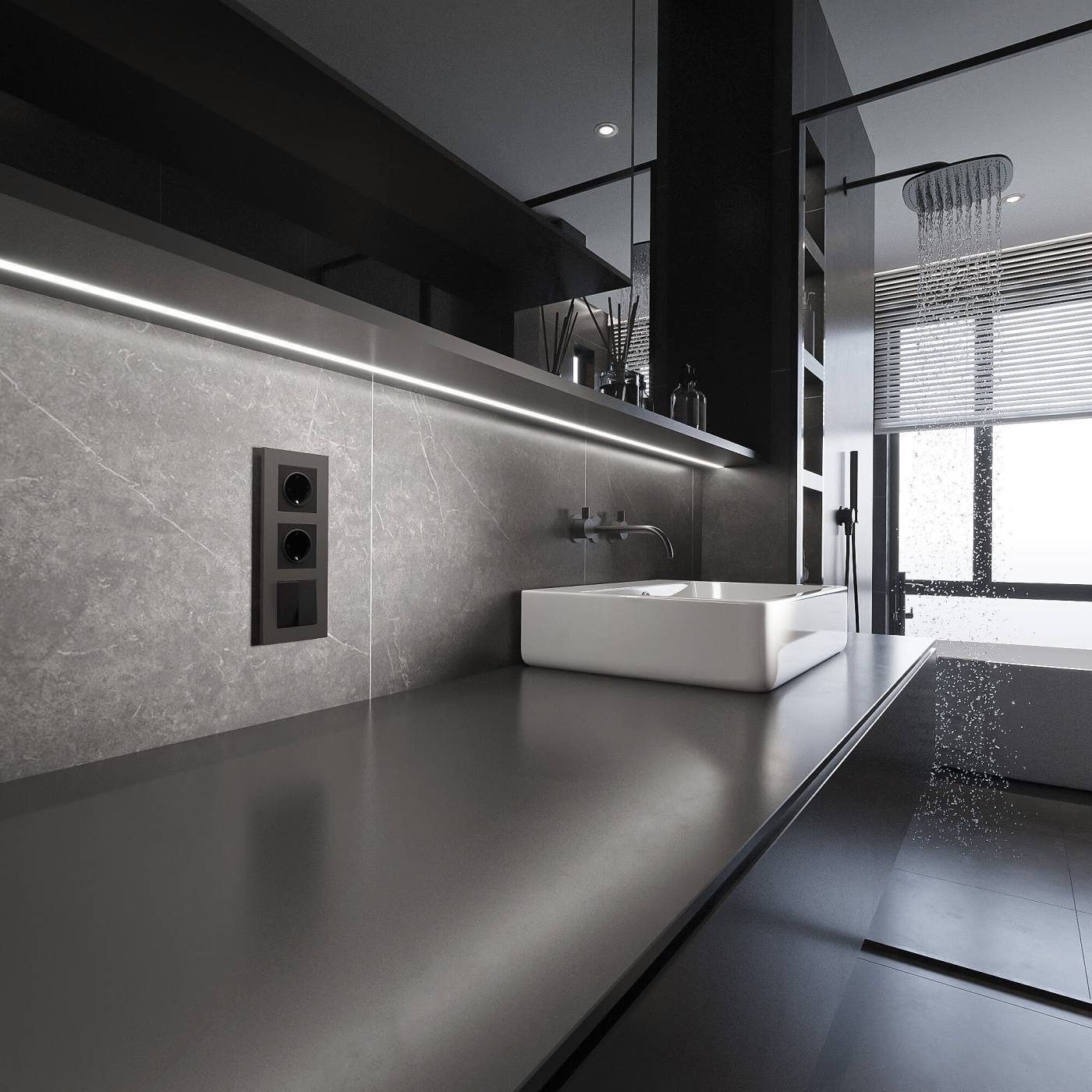 W0032963/ Рамка на 3 поста Slab (бронза софт) Рамка Werkel Slab бронза софт W0032963/ Рамка на 3 поста Slab (бронза софт)