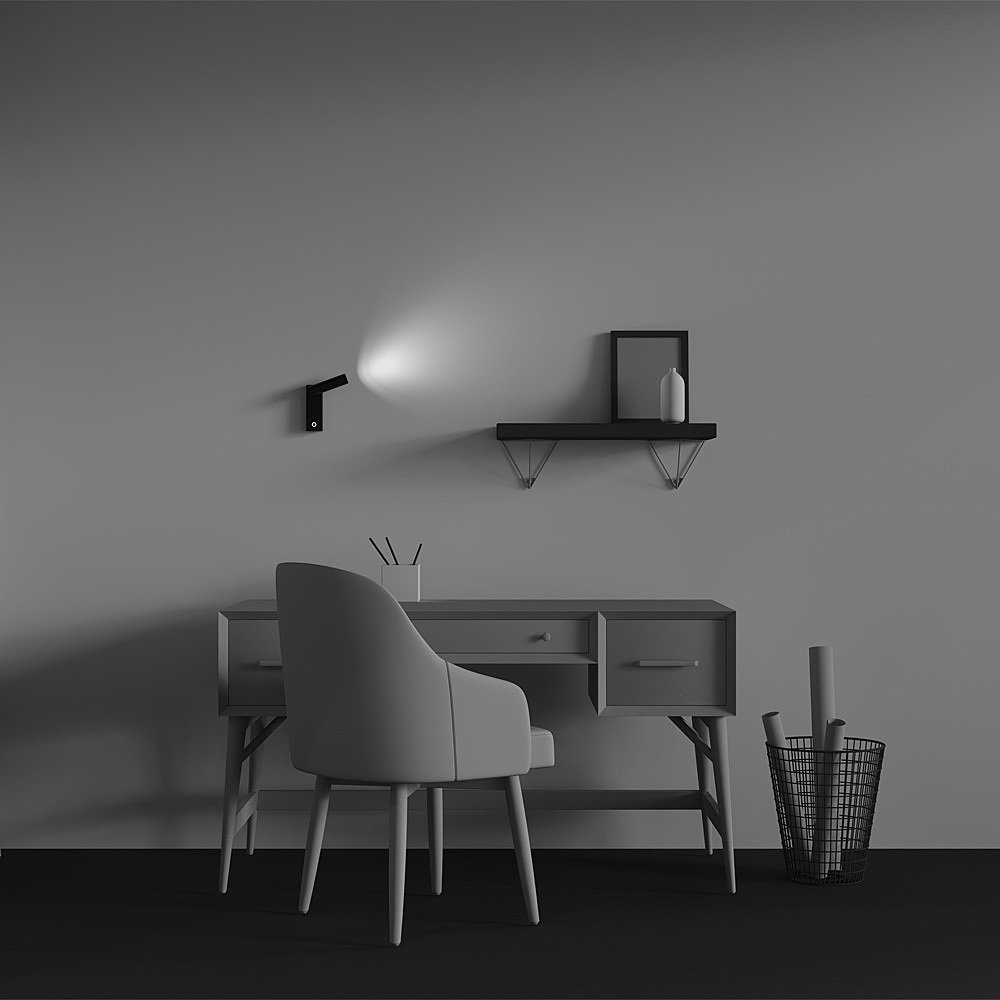 Настенный светильник Maytoni Twist C077WL-L3B3K