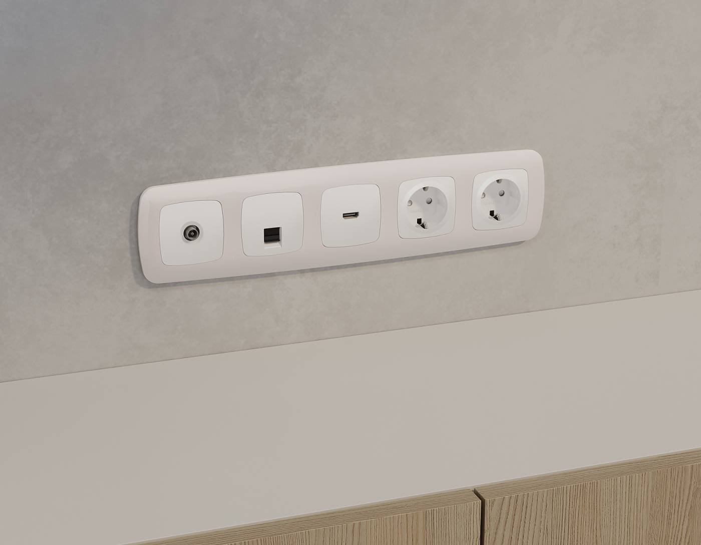 MO132005 Розетка Ambrella Volt OMEGA MO132005