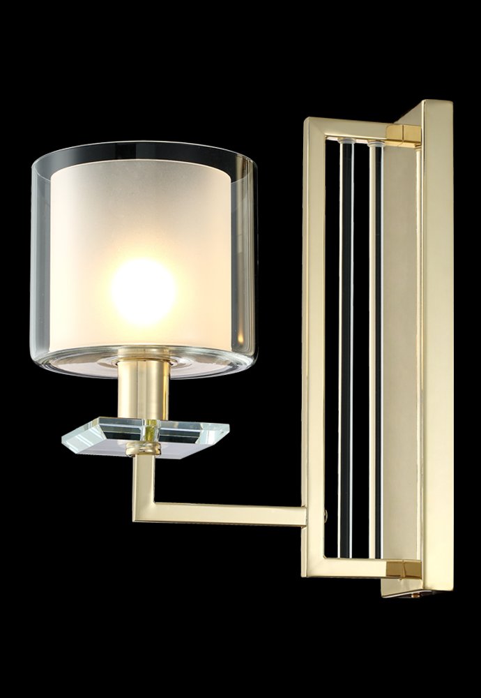 NICOLAS AP1 GOLD/WHITE Настенное бра Crystal Lux Nicolas NICOLAS AP1 GOLD/WHITE
