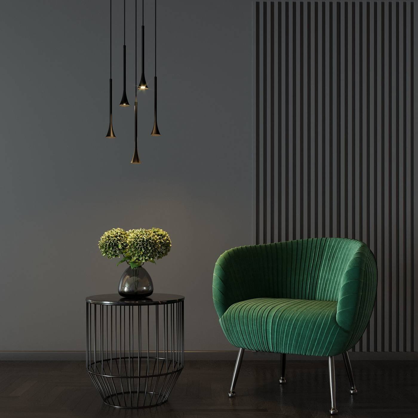 50314 LED 5W 3000K черный Светильник подвесной Elektrostandard Hall 50314 LED 5W 3000K черный