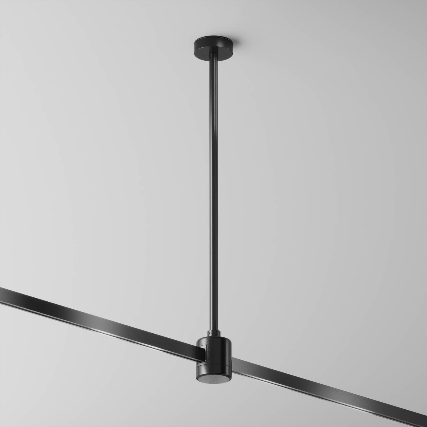 TRA158C-IPCL1-B Крепление потолочное Medium 360мм с прямым коннектором питания Flarity Maytoni Accessories for tracks Flarity TRA158C-IPCL1-B