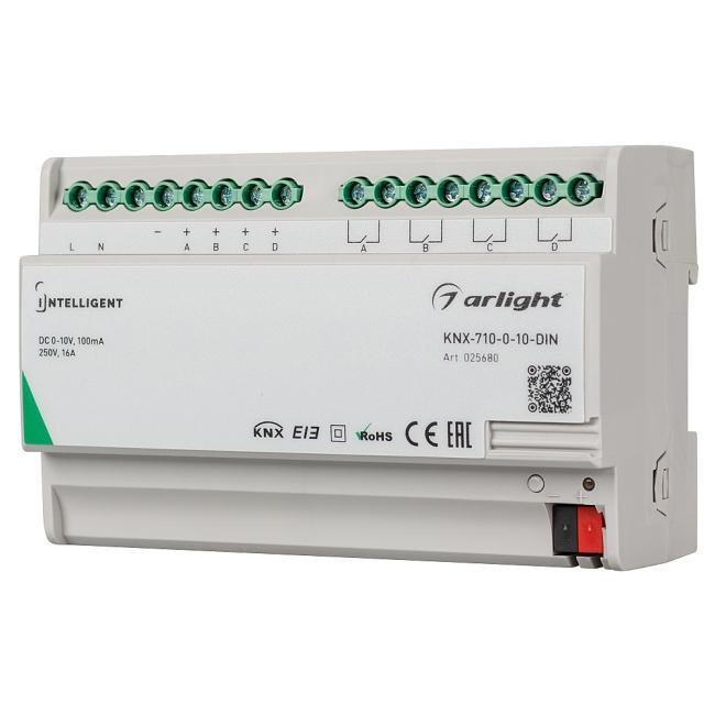 Конвертер KNX-0/1-10V с выходами Arlight 025680
