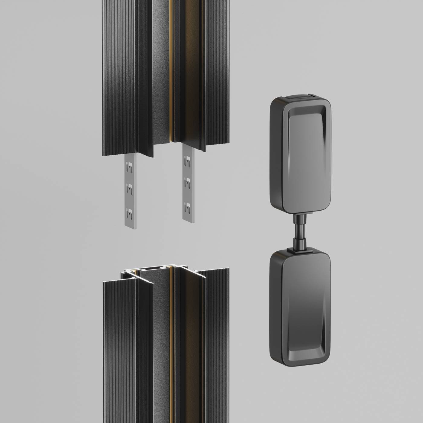 Коннектор питания прямой встраиваемый Maytoni Accessories for tracks Radity TRA084C-B-12