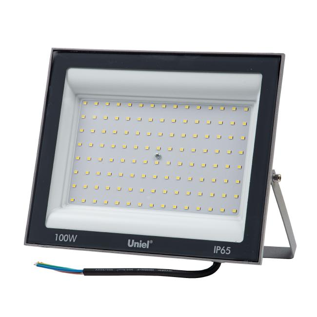 ULF-F23-100W/6500K IP65 160-240V GREY Прожектор уличный Uniel ULF-F23-100W/6500K IP65 160-240V GREY