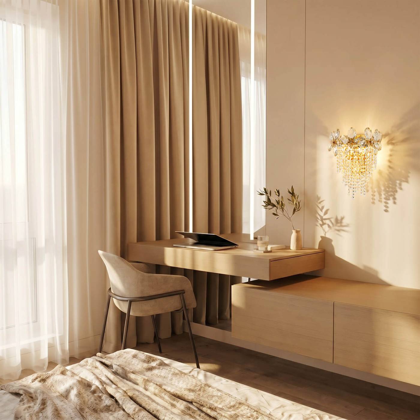 ML.9521.320 GD Бра настенное ML Modelux ML.9521.320 GD
