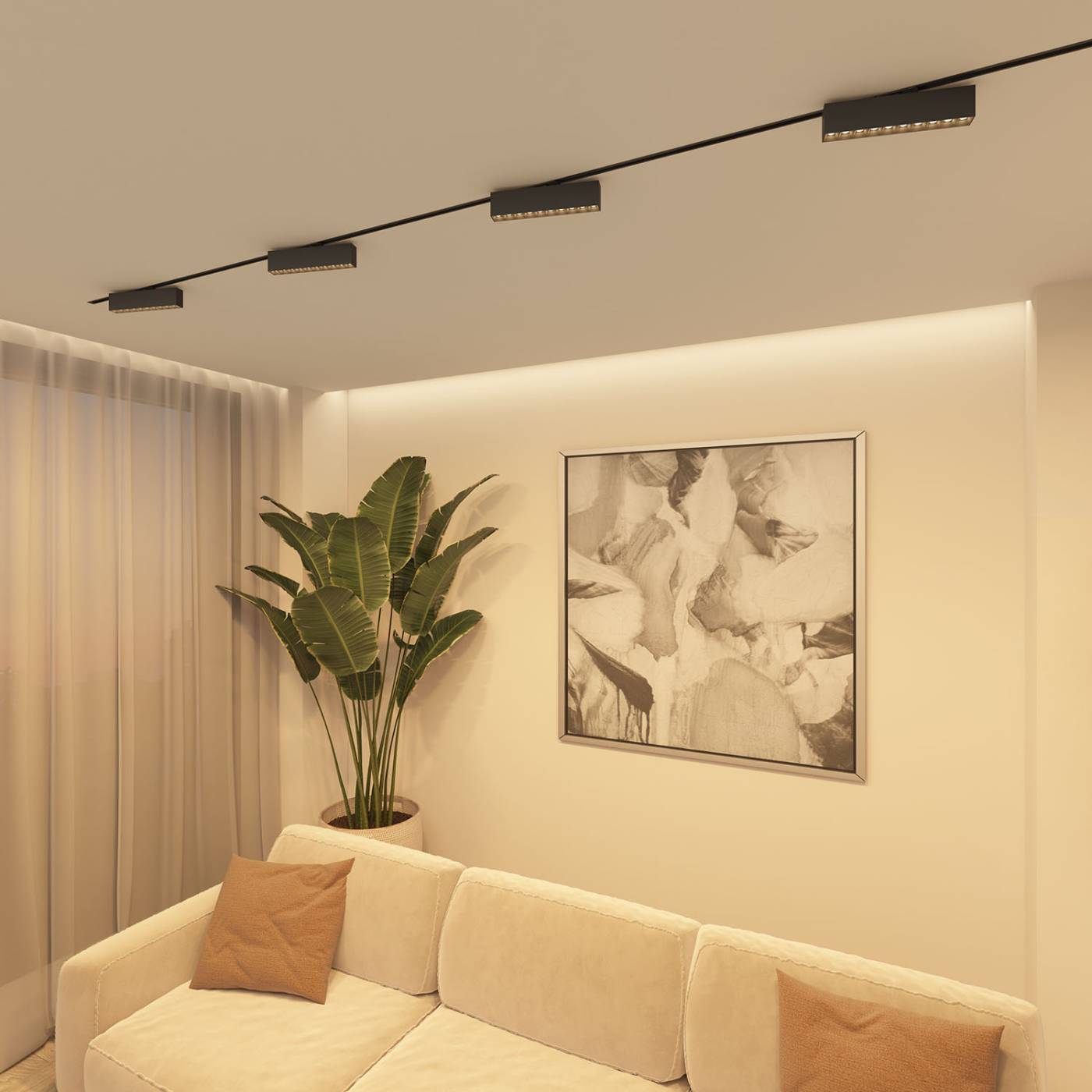 Трековый светильник Denkirs Edder DK6434-BK