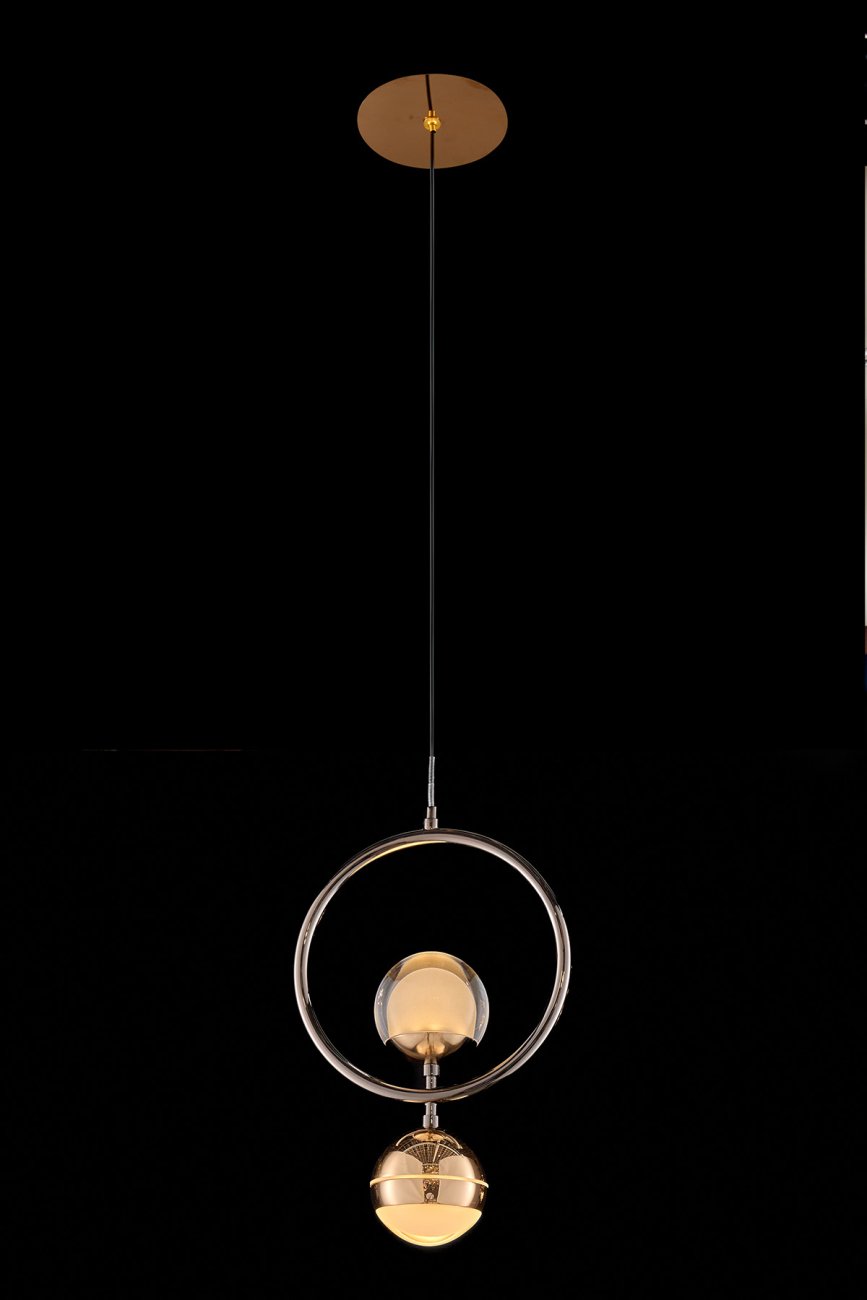 LE7709/1L Black Chrome/Gold Светильник подвесной LEON Lilith LE7709/1L Black Chrome/Gold