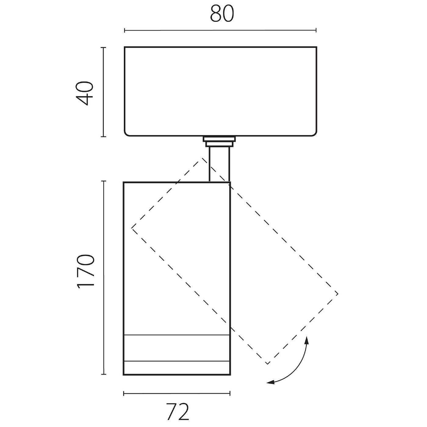 Светильник спот Lightstar Canno Pro C4207SO