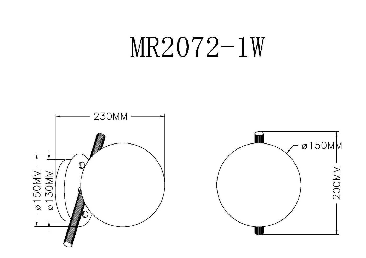 MR2072-1W Настенный светильник MyFar Francis MR2072-1W