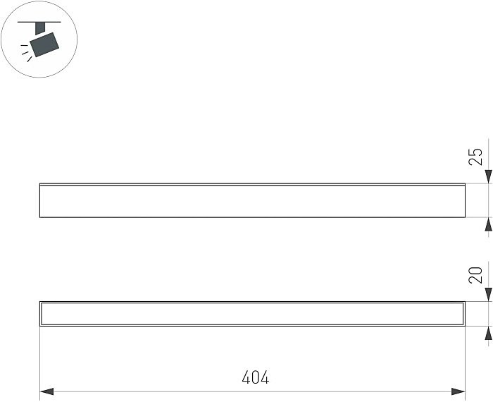 Трековый светильник Arlight Mag-25 036714