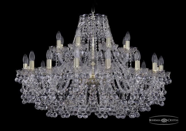 1409/16+8/360 G Подвесная хрустальная люстра 1409 Bohemia 1409/16+8/360 G