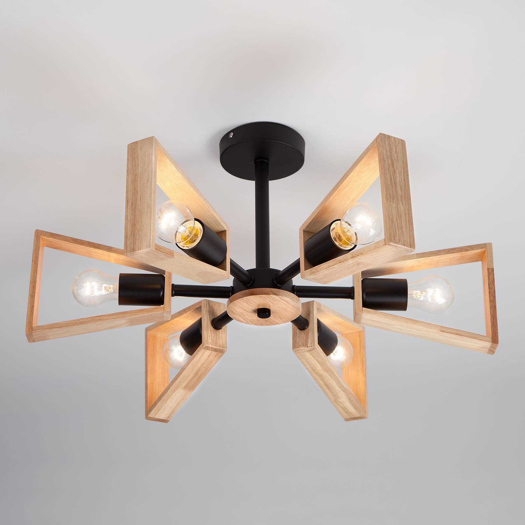 70056/6 черный Потолочная люстра Eurosvet Klark 70056/6 черный