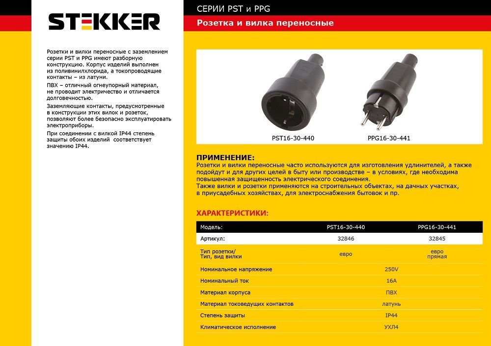 32846 Розетка Stekker 32846