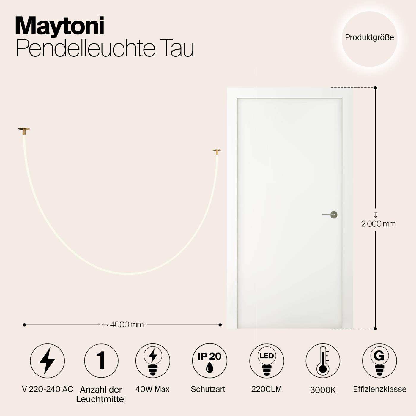 Встраиваемый светильник Maytoni Tau MOD146PL-L40G3K
