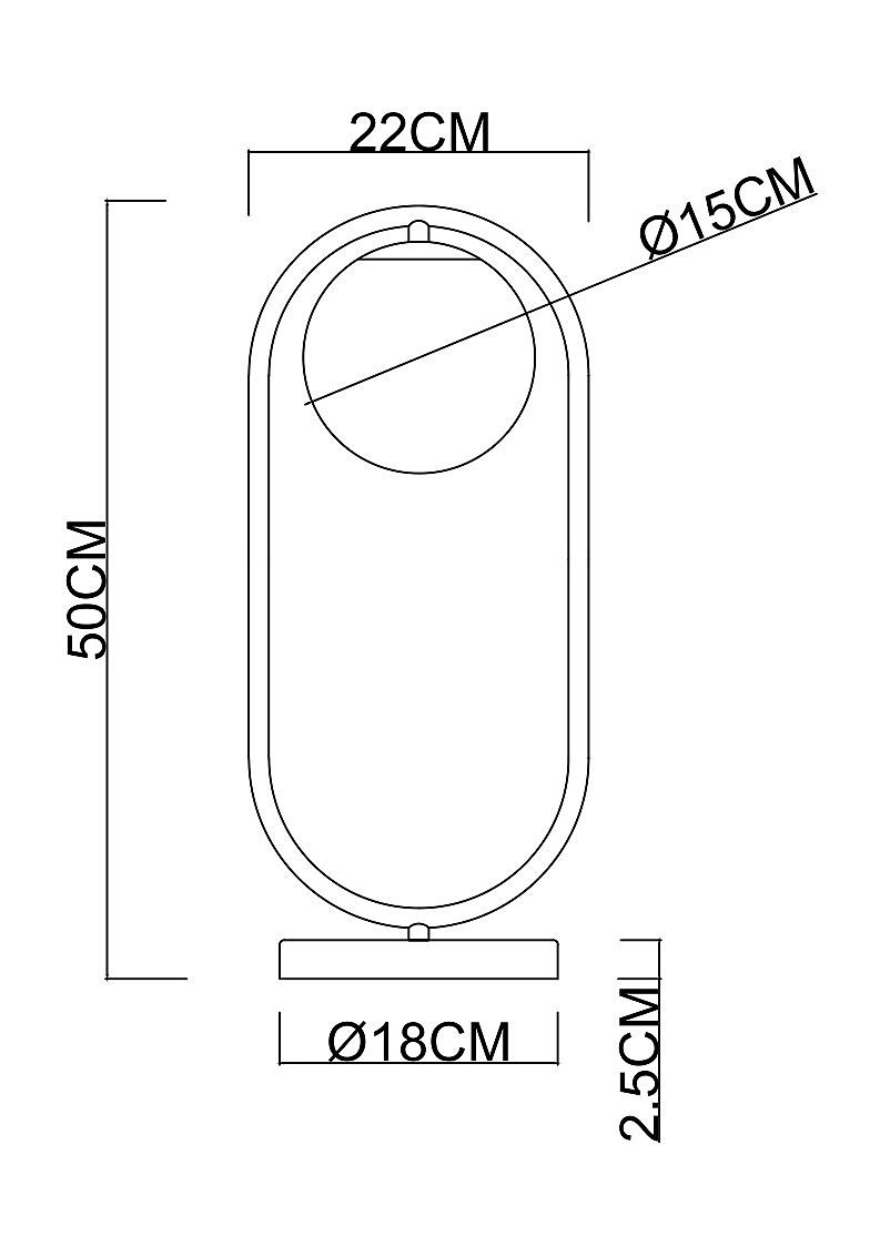 Настольная лампа Arte Lamp Matisse A7745LT-1AB