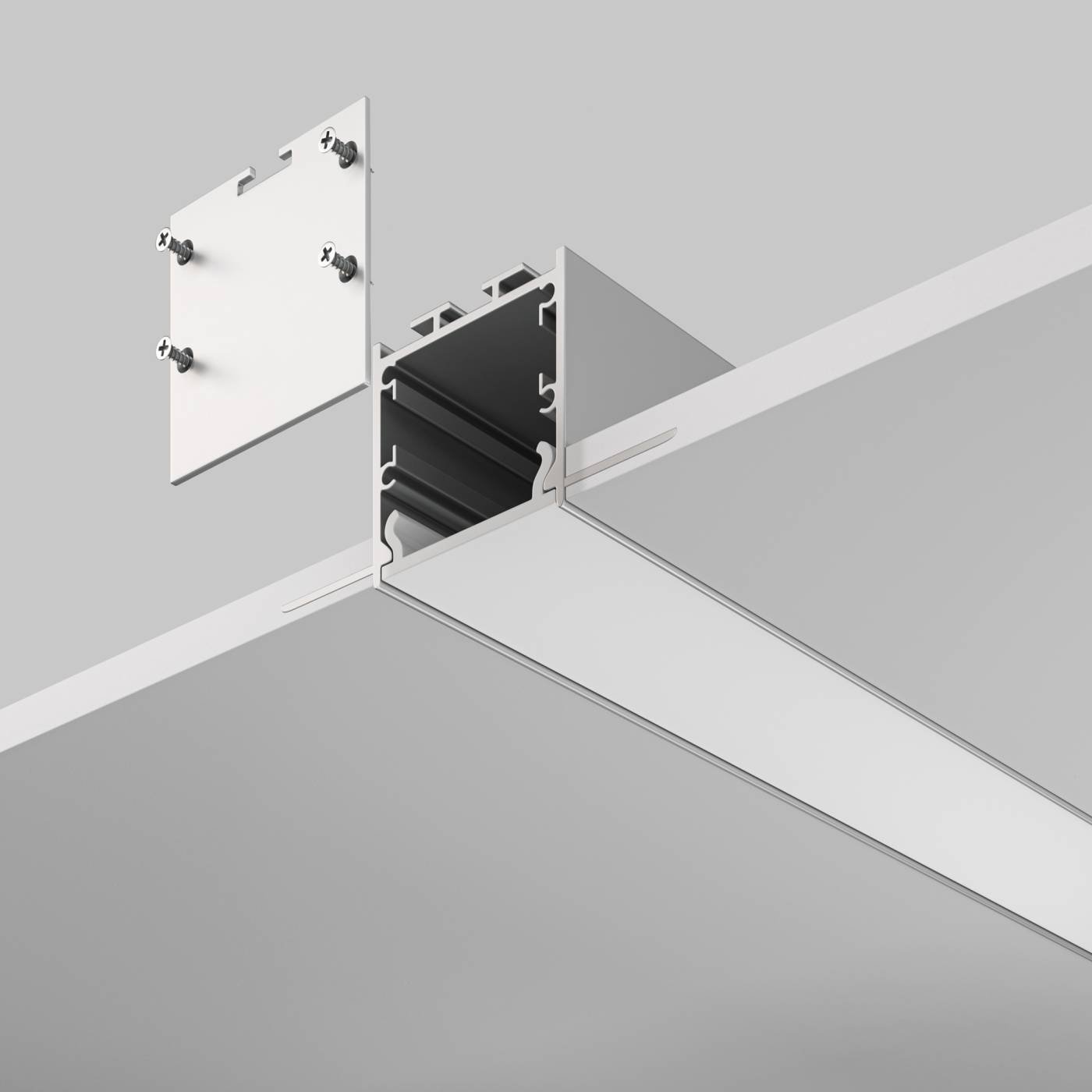 Алюминиевый профиль скрытого монтажа 71x35 Maytoni Алюминиевый профиль ALM-7135-S-2M