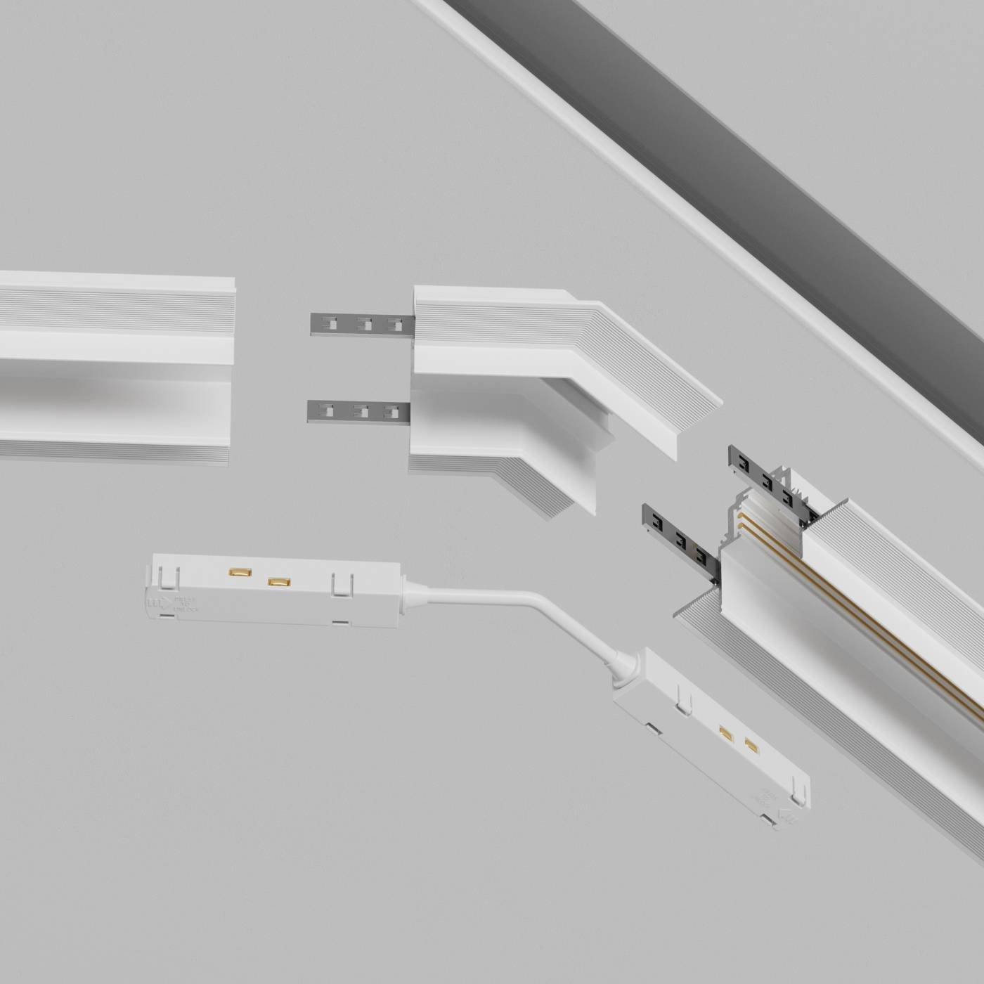 TRA010CLO-42W Угол-соединитель 135° встраиваемый Maytoni Accessories for tracks Gravity TRA010CLO-42W