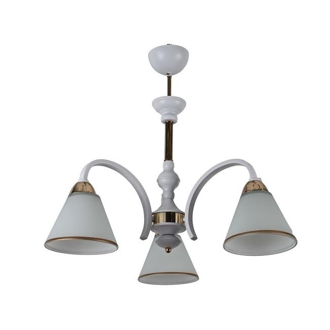 Потолочная люстра ЭкономСвет 10171 10171/3WT+FGD WT+GD