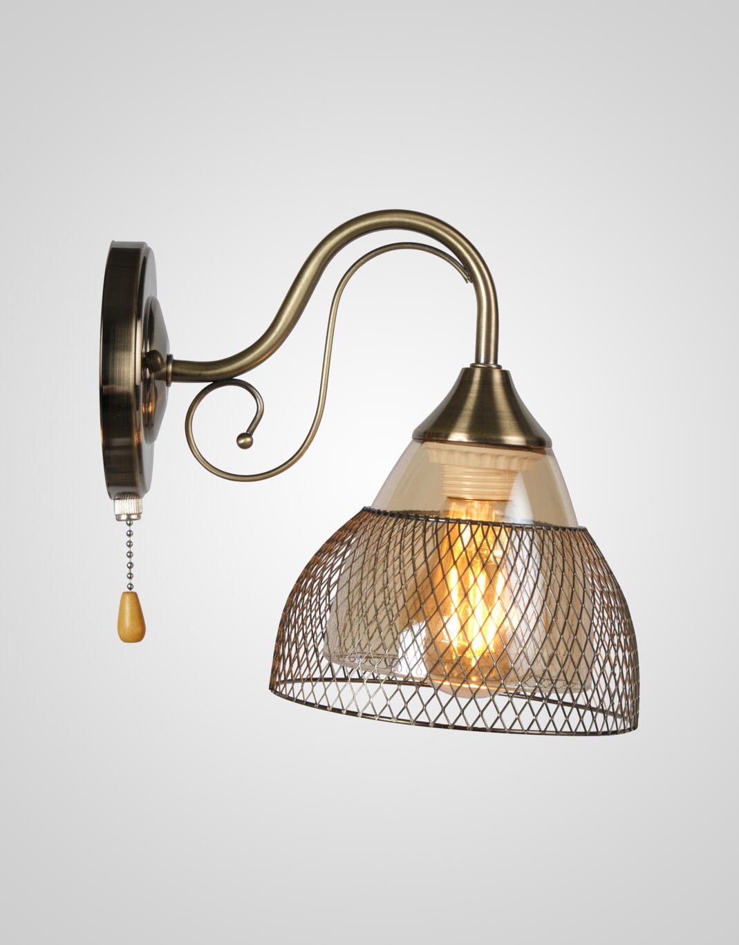 Настенное бра Мелодия Света Classic P7472W-1W AB 000029690