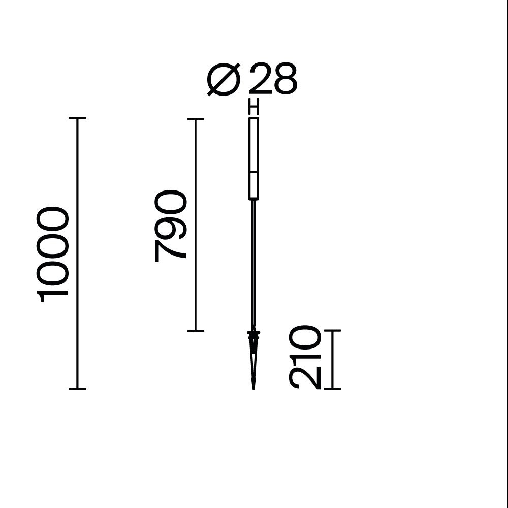O510FL-L3B3K1 Грунтовый светильник Flare Maytoni O510FL-L3B3K1