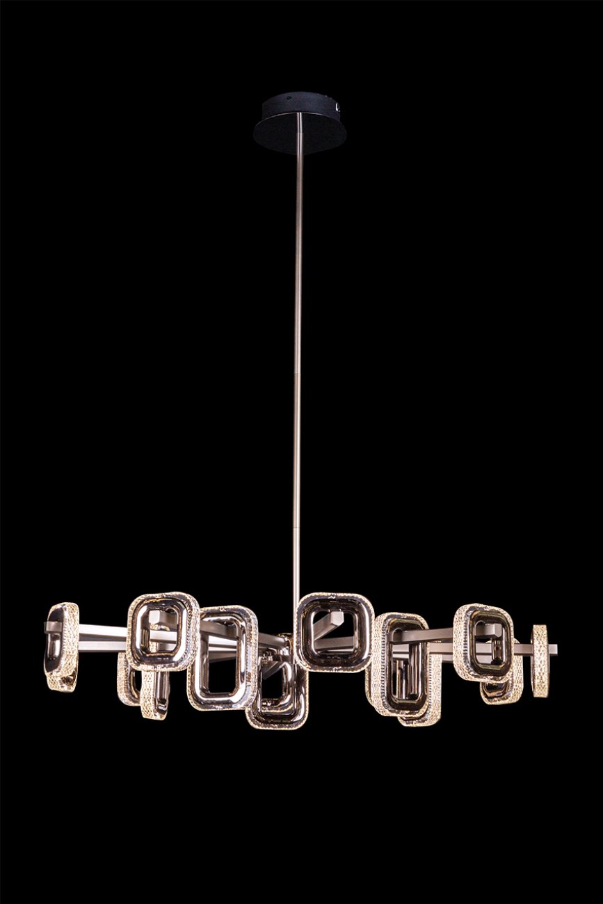 LE7701/15 Grey/Black Chrome Люстра на штанге LEON Theona LE7701/15 Grey/Black Chrome