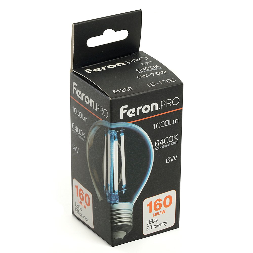 51252 Светодиодная лампа Feron LB-1706 51252