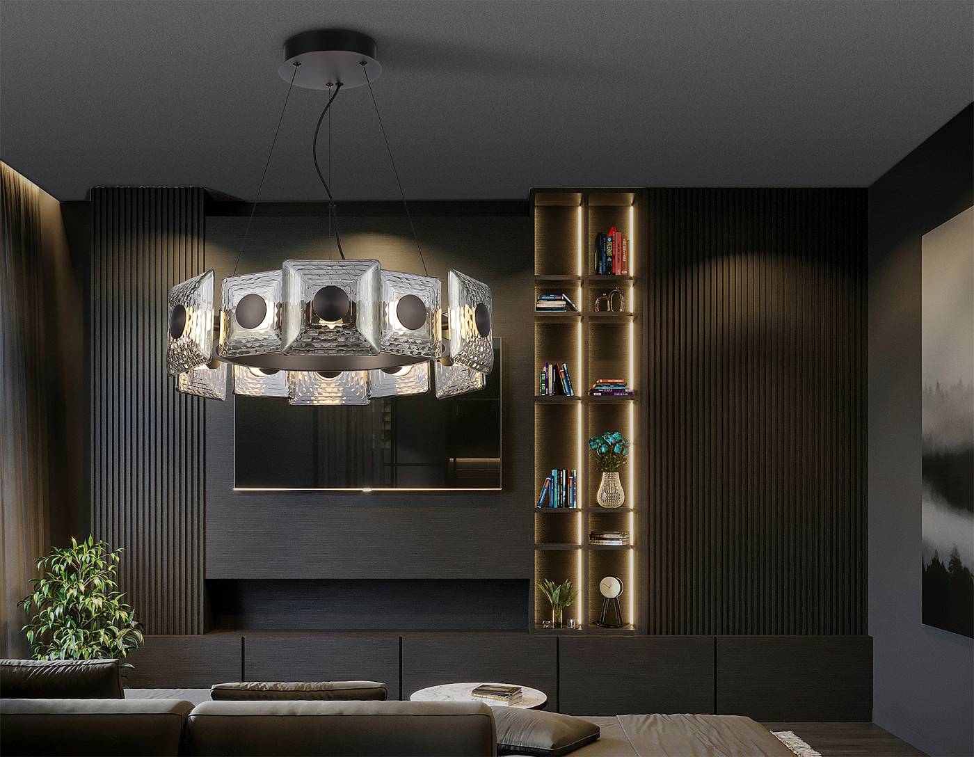 Подвесная люстра Ambrella Crystal LH31024