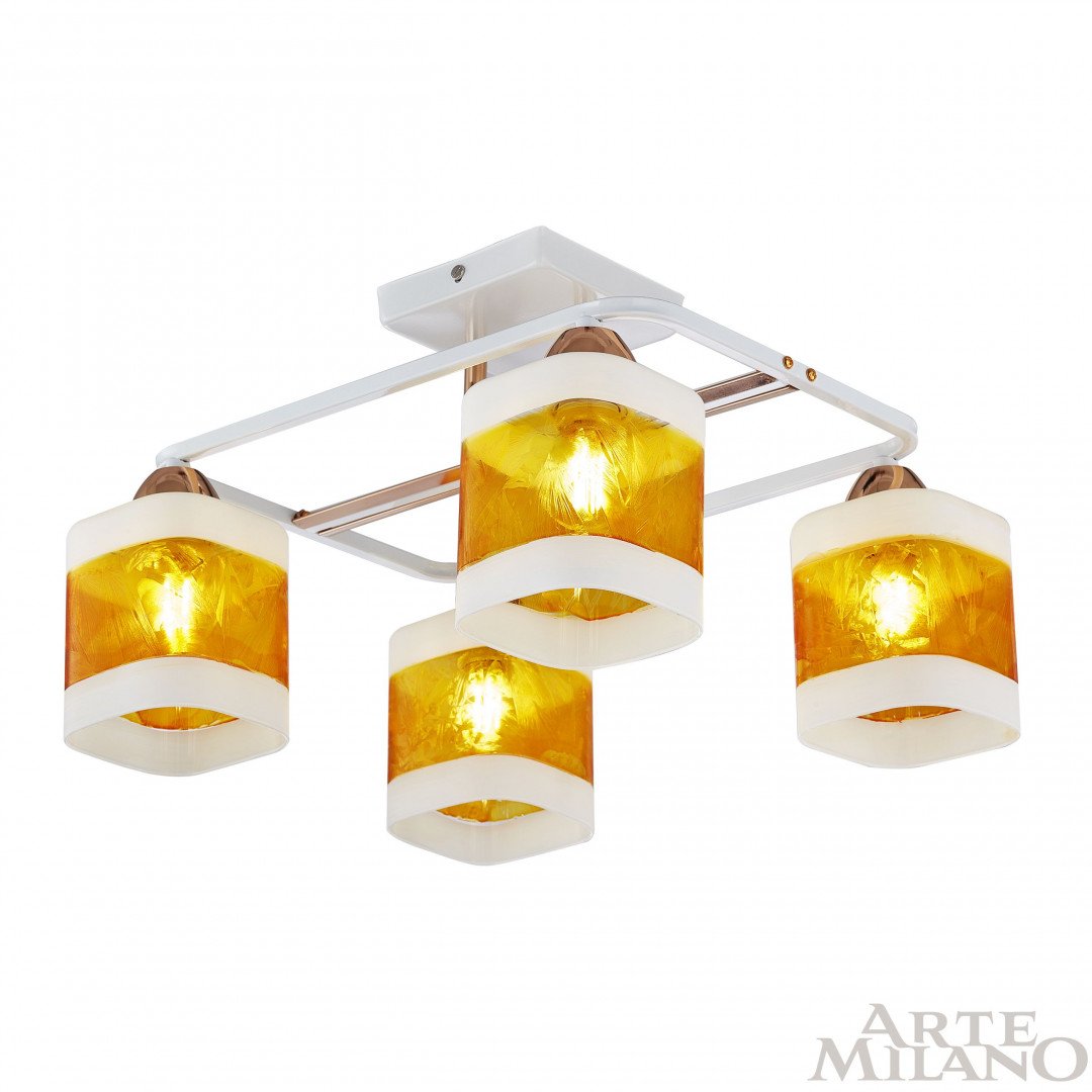 322008/4 WH+FG Потолочная люстра Arte Milano AMALFI 322008/4 WH+FG