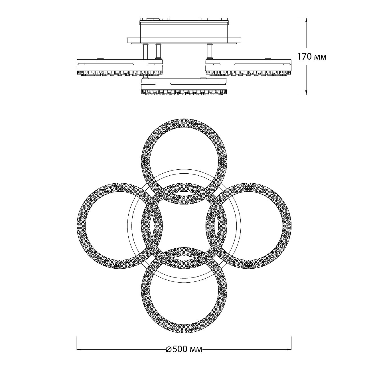 10276/5LED APP Потолочная люстра Escada Albus 10276/5LED APP