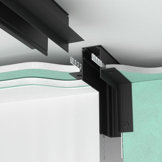 Slim Magnetic Коннектор угловой внутренний для встраиваемого шинопровода под ГКЛ 9,5мм (черный) 8521 Коннектор для шинопровода Elektrostandard Slim Magnetic Slim Magnetic Коннектор угловой внутренний для встраиваемого шинопровода под ГКЛ 9,5мм (черный) 8521