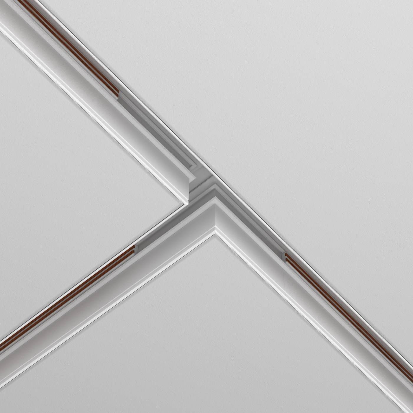 Коннектор Т-образный Exility встраиваемый белый Maytoni Accessories For Tracks Exility TRA034CT-42W