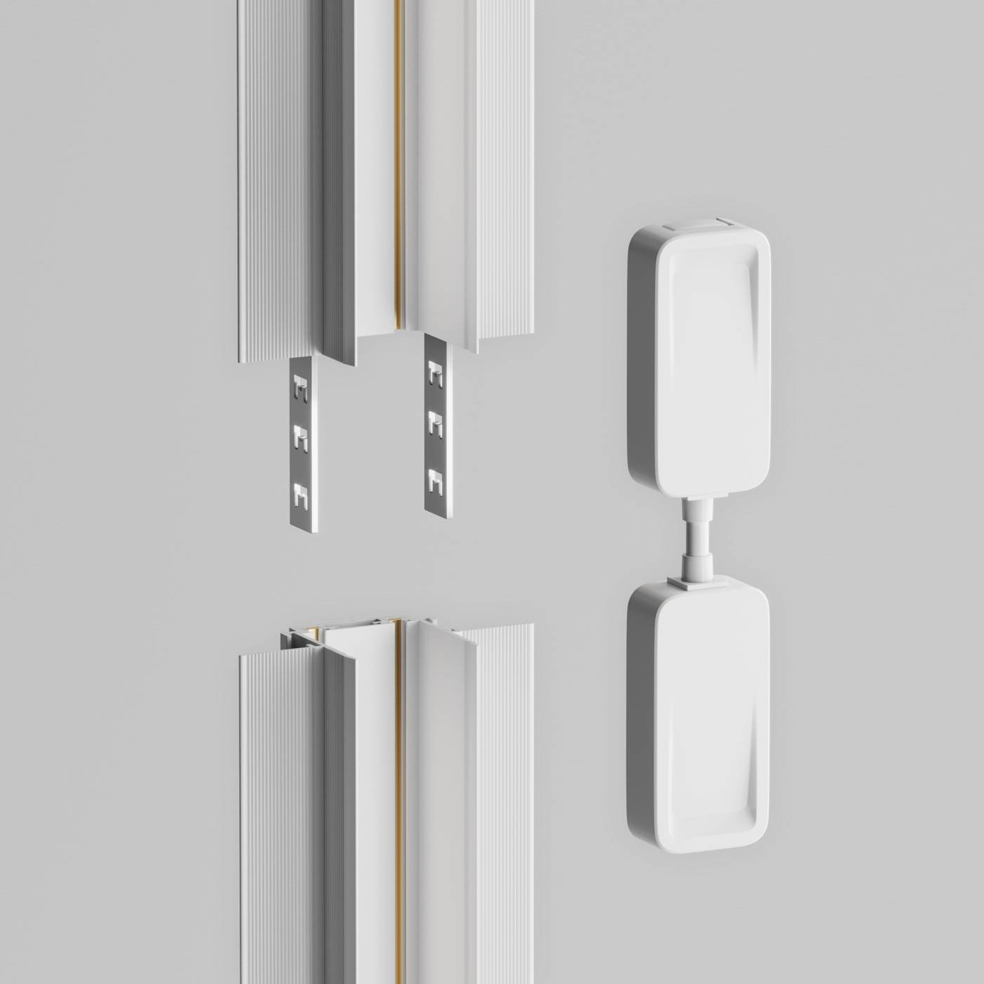 Коннектор питания прямой встраиваемый Maytoni Accessories for tracks Radity TRA084C-W-12