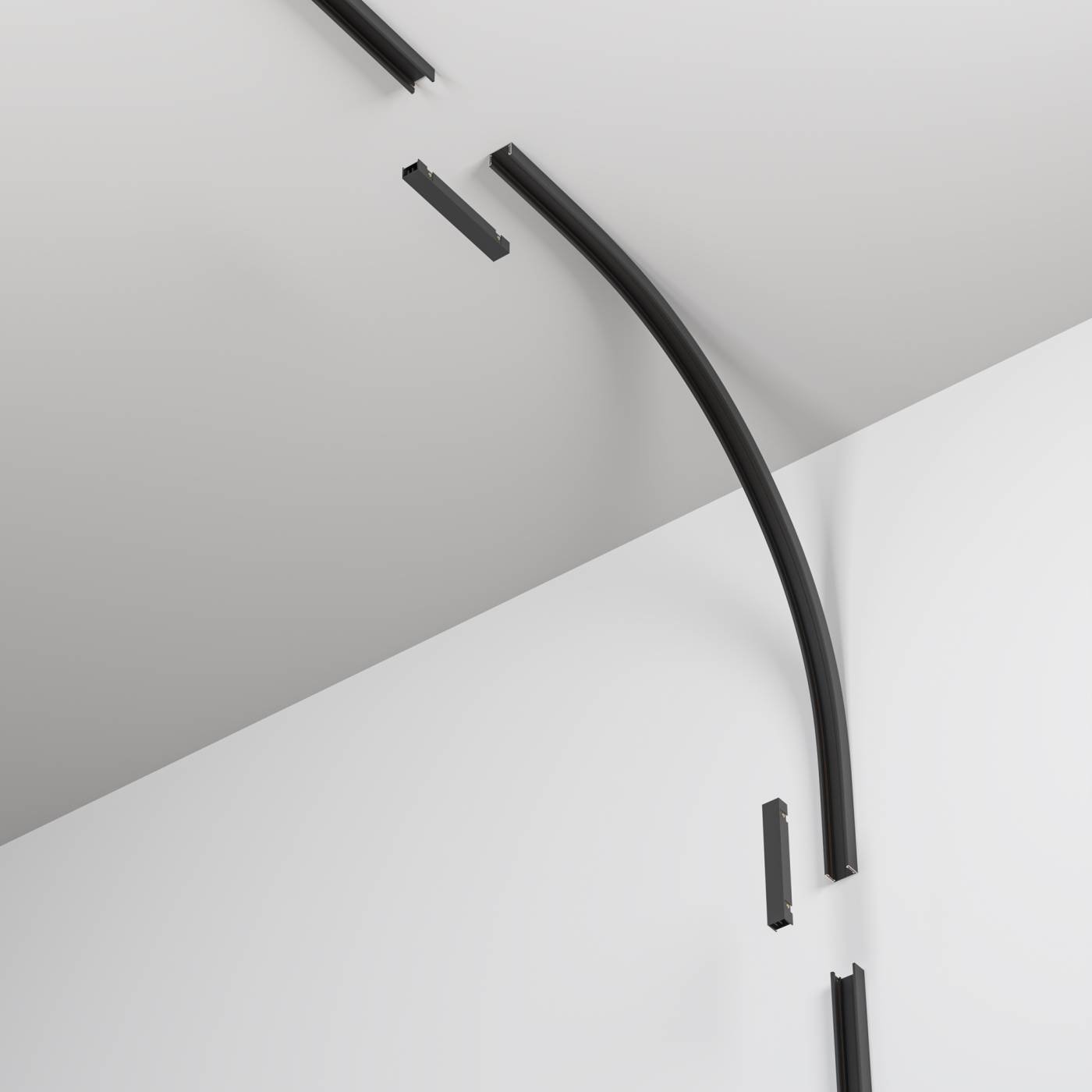 Коннектор радиусный внутренний R300 Maytoni Accessories for tracks Basity TRA172ICL-R300-11B