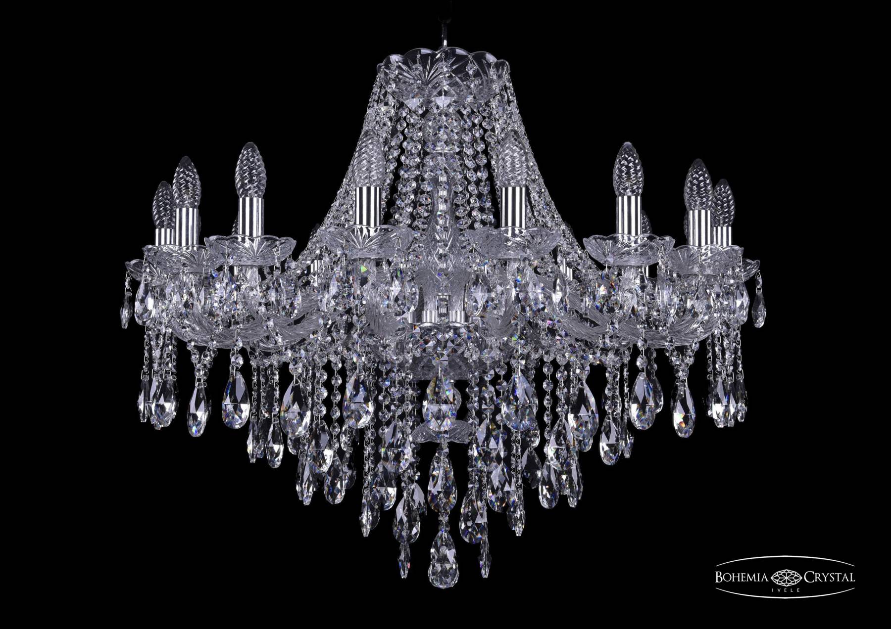 1415/16/300 Ni Подвесная хрустальная люстра 1415 Bohemia 1415/16/300 Ni