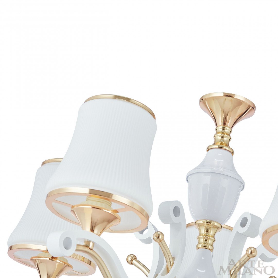 303987/8 Wh/Gd Подвесная люстра Arte Milano Florentia-3987 303987/8 Wh/Gd