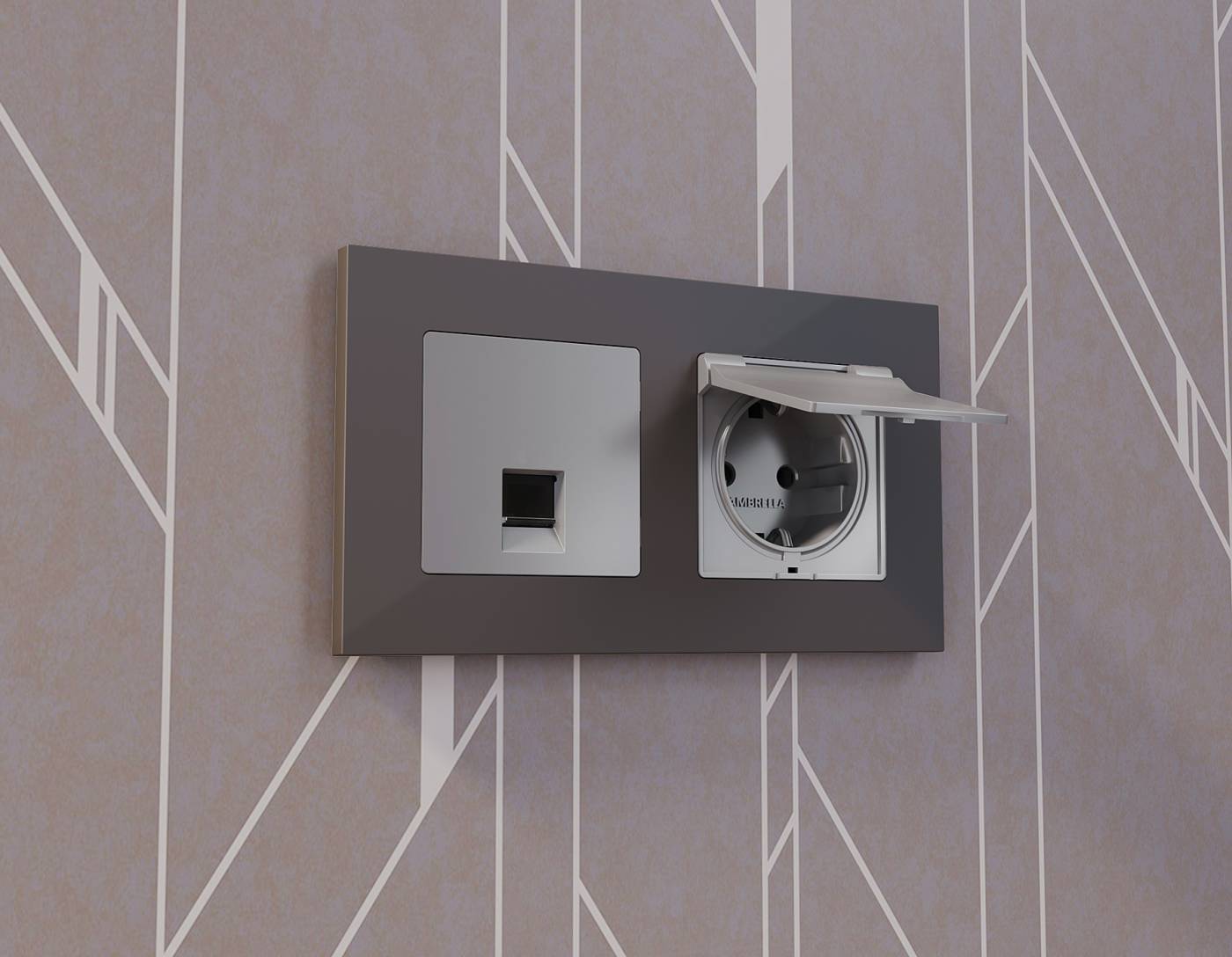 Накладка на механизм Ambrella Volt ALFA AP5080