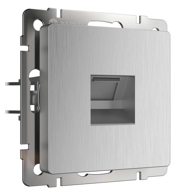 W1181009/ Розетка Ethernet RJ-45 (cеребряный рифленый) Розетка Werkel W1181009/ Розетка Ethernet RJ-45 (cеребряный рифленый)