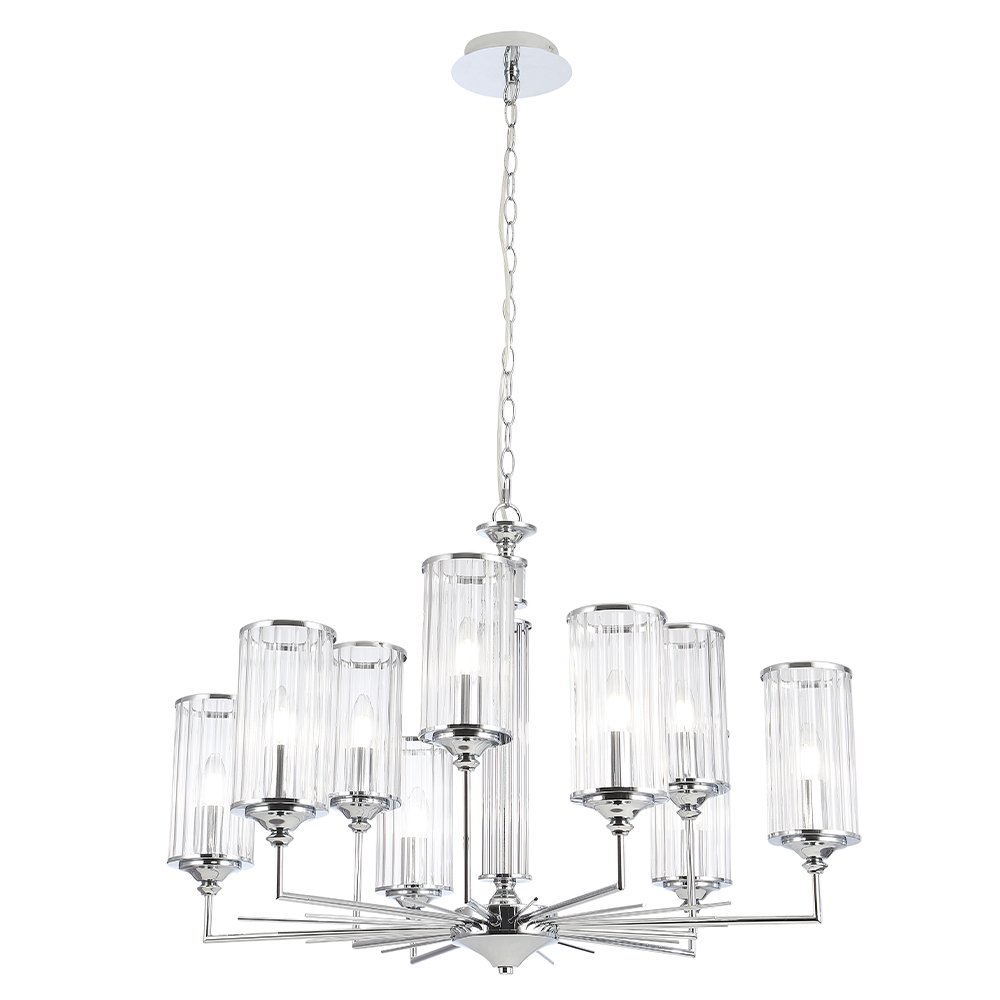 Подвесная люстра Crystal Lux Gloria GLORIA SP9 CHROME