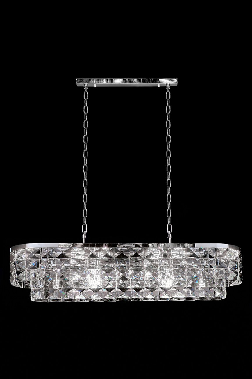 Подвесная люстра LEON Cristal LE3003/1200L CH