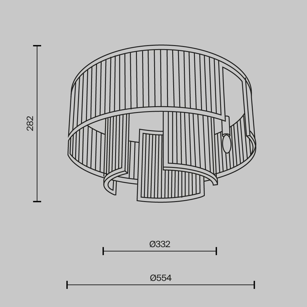 MOD174CL-06MG Потолочная люстра Frame Maytoni MOD174CL-06MG
