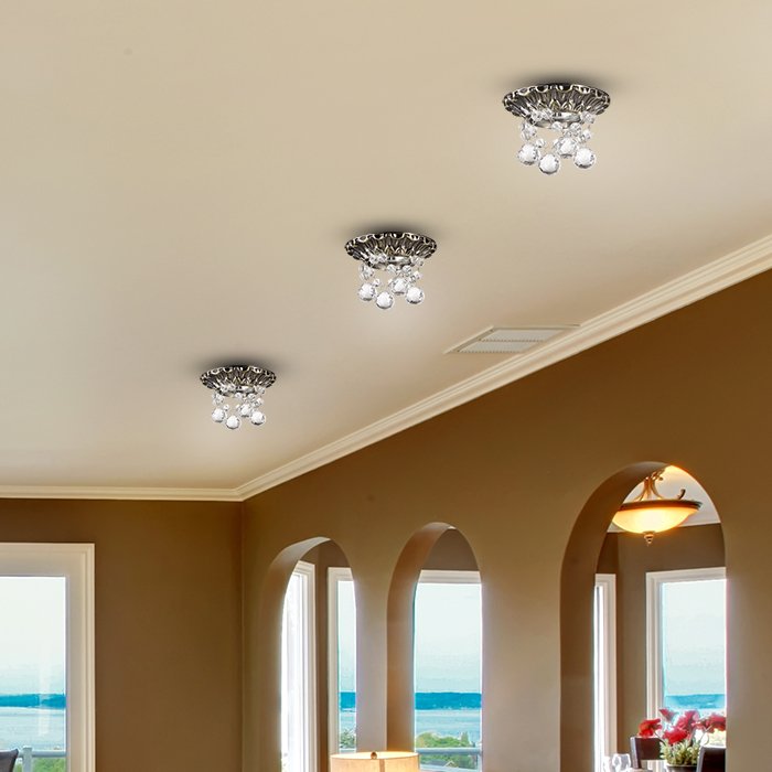 Встраиваемый светильник с узорами Grape 369996 Novotech