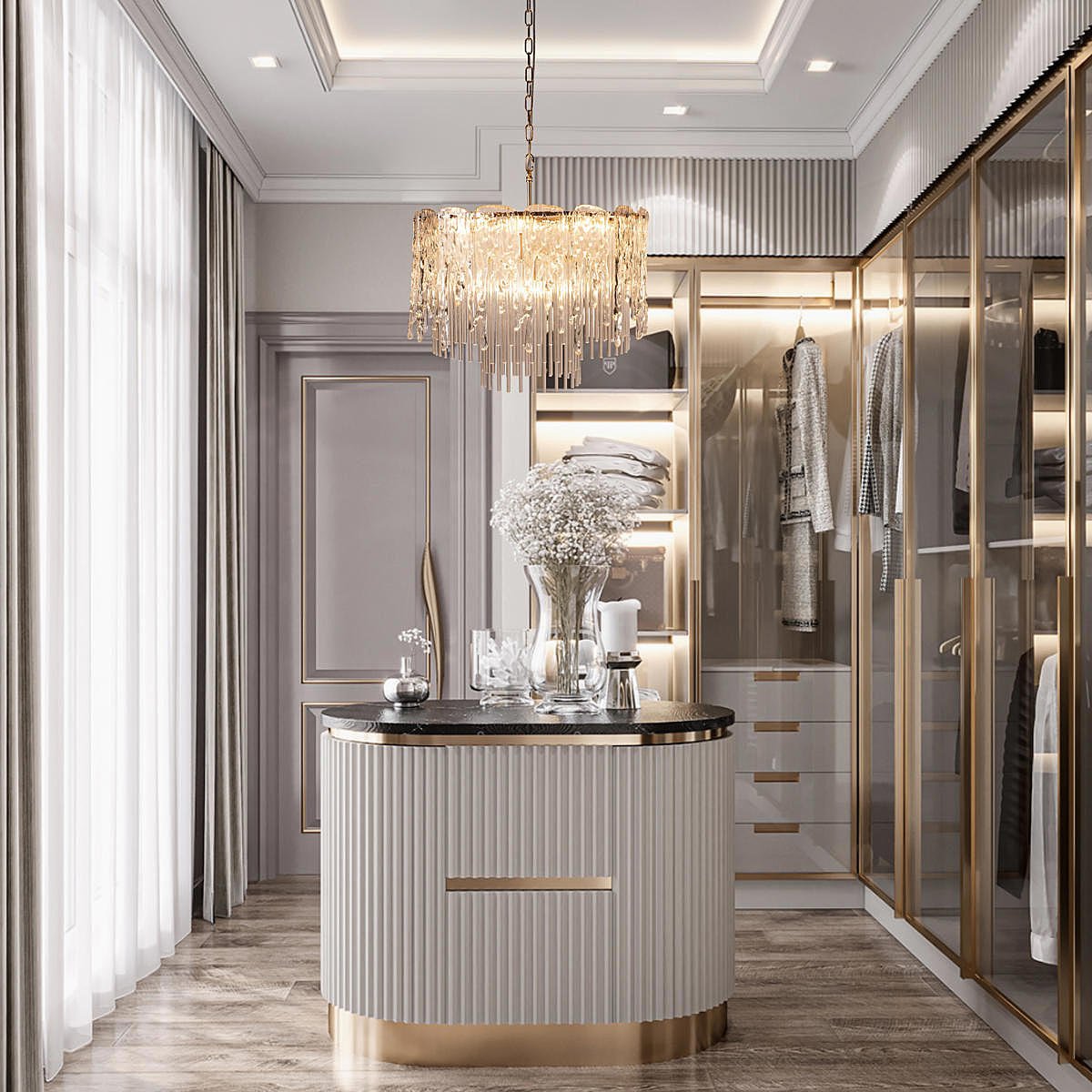 10298/600 French gold Подвесная люстра Loft It Florida 10298/600 French gold